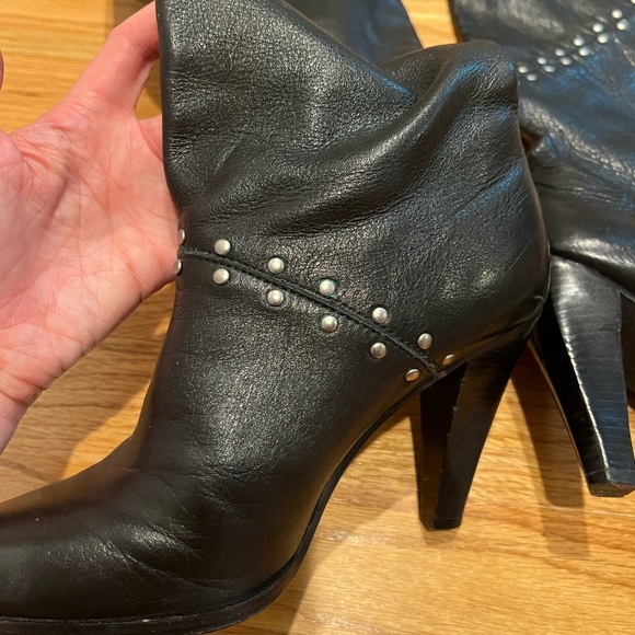 Michael Kors Knee High leather boots studded - Picture 10 of 11